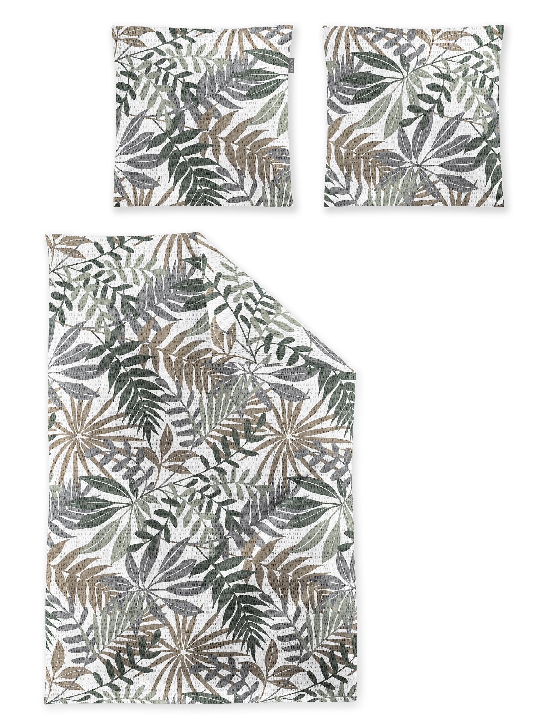 Irisette Seersucker Bettwäsche EASY ca. 155x220cm in Farbe grün Irisette Seersucker Bettwäsche EASY ca. 155x220cm in Farbe grün von irisette