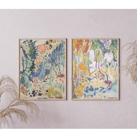Matisse Druck Set Von 2, Henri Kunst Ausstellungsplakat Landschaft in Collioure [Hohe Qualität] von irissanmartin