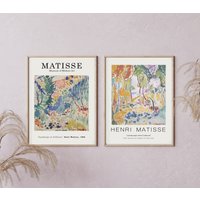 Matisse Druck Set Von 2, Henri Kunst Ausstellungsplakat Landschaft in Collioure [Hohe Qualität] von irissanmartin