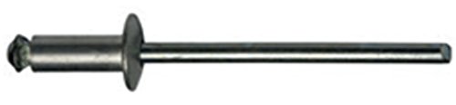 4.8 X 18.0 mm 500 Stück Alu / Stahl Spreizblindniete Flachkopf Dichtnieten Nieten von irsa24