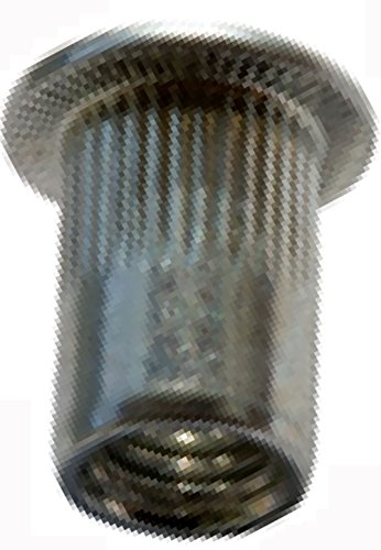 M6 0.5-3.0 mm 250 Stück Blindnietmuttern Flachkopf Offen Stahl von irsa24