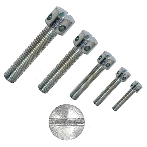 irsa24 50 Stück Kreuzlochschrauben mit Schlitz M 6 x 30 mm DIN 404 Edelstahl A1 1.4305 Zylinderkopf Schrauben von irsa24