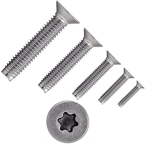 irsa24 500 X Gewindefurchende Senkschrauben, Form ME DIN 7500 Edelstahl A2 ME M 6X30 TX30 Torx von irsa24