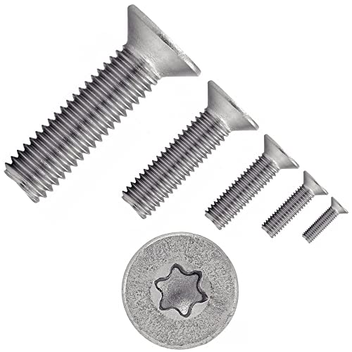 irsa24 500 X Senkschrauben mit Innensechsrund ISO 14581 Edelstahl A4 M 3X6 TX10 Torx von irsa24