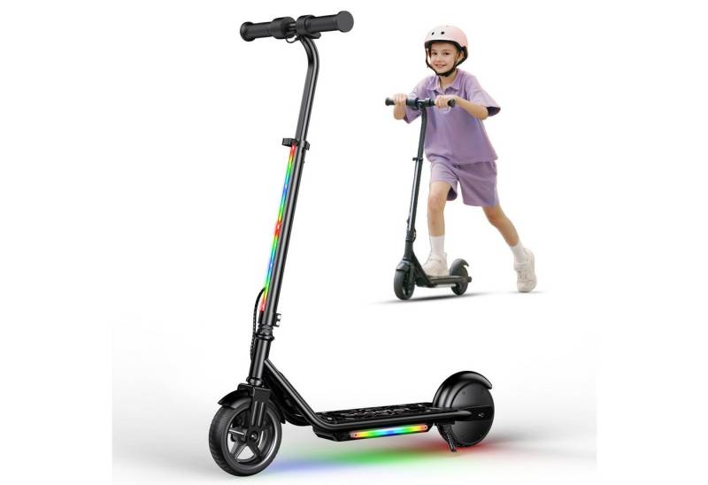 iscooter Cityroller Elektroroller für Kinder,Einstellbare Lenkerhöhe,Doppeltes Bremssystem, (1 tlg), Bunte Lichter, Intelligente LED-Anzeige,Reichweite 9 km von iscooter
