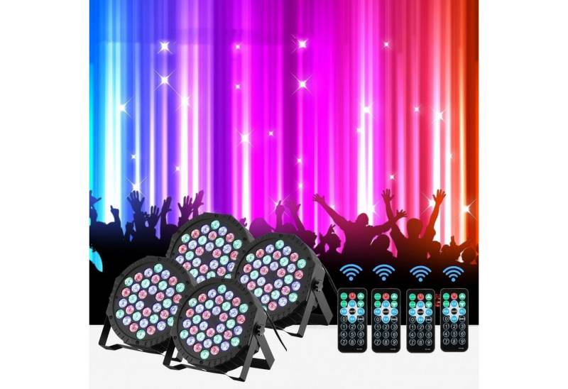 WILGOON LED Discolicht 36W Disco Partylicht 360° Rotierende RGB DMX512 Bühnenlicht Party Show, LED fest integriert, RGB, 36 LEDs RGB Bühnenlicht, Discolicht Scheinwerfer Beleuchtung von WILGOON