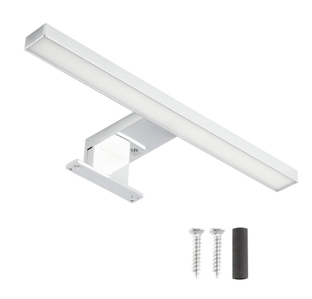 iscooter Spiegelleuchte LED Wandleuchte Spiegellampe, Badleuchte, LED fest integriert, kaltweiß, 230V Aufbauleuchte + Klemmleuchte, Aluminium Schminklicht Spiegellampe von iscooter