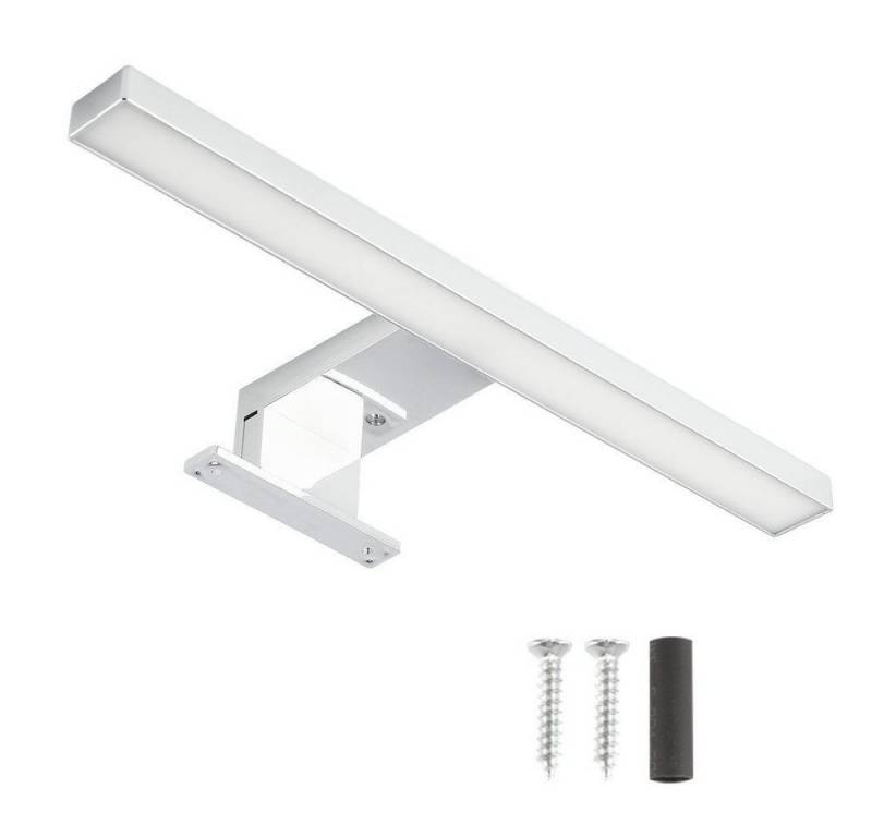 WILGOON Spiegelleuchte LED Wandleuchte Spiegellampe, Badleuchte, LED fest integriert, kaltweiß, 230V Aufbauleuchte + Klemmleuchte,Aluminium Schminklicht Spiegellampe von WILGOON