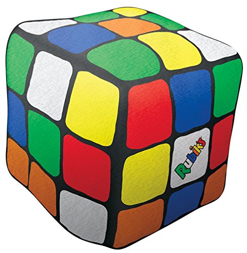 iscream Old School. Rubik 's Cube Form 27,9 x 27,9 x 27,9 cm Mikroperlen Accent Kissen von iscream