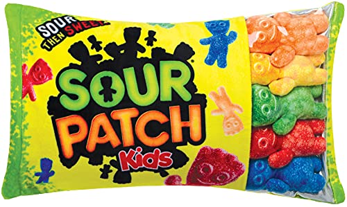 iscream Sour Patch Kinderkissen, 45,7 x 30,5 cm, mit Mini-SPK Candy Kissen von iscream