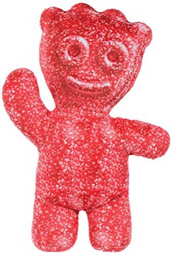 iscream Sour Patch Kissen für Kinder, geprägt, 42,5 x 30,5 cm, Bonbonfigur, Rot von iscream