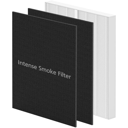 AP-1512HH & 200M Filter kompatibel mit Coway Airmega AP-1512HH und 200M Luftreinigern, im Vergleich zu Teilenummer 3304899, 1 True HEPA und 2 Intense Smoke Vorfilter, Schwarz von isinlive