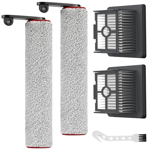 Bürstenrolle Filter Zubehör Kompatibel mit Dreame H12 Pro Trockensauger, 2 Bürstenrolle + 2 Filter + 1 Reinigungsbürste für Dreame H12 Pro Staubsauger von isinlive