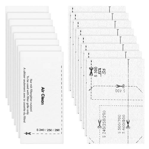 16 Filter für Miele Staubsauger [Compact C1 & C2, Complete C2 & C3, S8340] 8 Motorschutzfilter und 8 Abluftfilter Ersatzfilter Kompatibel mit Miele Staubsaugern S4000, S5000, S6000 & S8000 Series von isinlive