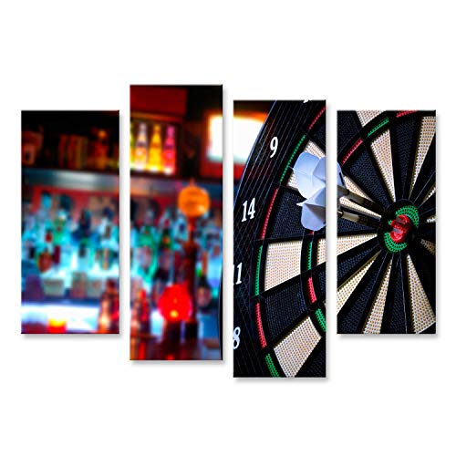 Bild Bilder auf Leinwand Darts Wandbild Poster Leinwandbild RSK von islandburner,