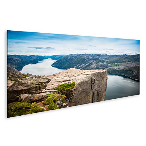 Bild Bilder auf Leinwand Preikestolen oder Prekestolen auch bekannt durch die englischen Übersetzungen von Preacher's Pulpit oder Pulpit Rock ist eine berühmte Touristenattraktion von islandburner,