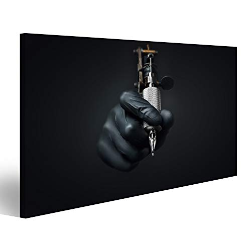Bild Bilder auf Leinwand Tattoo-Künstler hält Tattoo-Maschine auf dunklem Hintergrund, Maschine für ein Tattoo-Konzept Wandbild, Poster, Leinwandbild QKZ Bild Bilder auf Leinwand Tattoo-Künstler hält Tattoo-Maschine auf dunklem Hintergrund, Maschine für ein Tattoo-Konzept Wandbild, Poster, Leinwandbild QKZ von islandburner