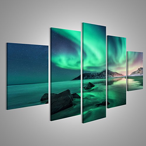 Bild auf Leinwand Aurora Nordlichter Lofoten Inseln Norwegen Himmel Polarlichter Natur Leinwandbild Wandbild Prime Bilder für Wohnzimmer etc. Bild auf Leinwand Aurora Nordlichter Lofoten Inseln Norwegen Himmel Polarlichter Natur Leinwandbild Wandbild Prime Bilder für Wohnzimmer etc. von islandburner