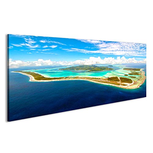 Bild auf Leinwand Bora Bora Bora Insel Wandbild Poster Leinwandbild von islandburner,