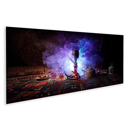 islandburner Bild auf Leinwand Shisha Orientalische Ornamente Teppich Rauch Bilder Wandbilder Poster von islandburner