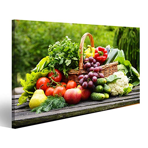 Prime Bild auf Leinwand Korb mit Obst und Gemüse Poster, Leinwandbild, Wandbilder Prime Bild auf Leinwand Korb mit Obst und Gemüse Poster, Leinwandbild, Wandbilder von islandburner