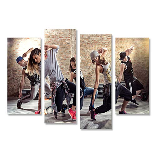 islandburner, Bild auf Leinwand Cardio-Tanz-Fitnesstraining Wandbild Poster Leinwandbild von islandburner,