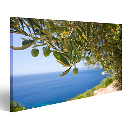 islandburner, Bild auf Leinwand EIN Olivenbaum auf dem Meeresgrund Wandbild Leinwandbild Kunstdruck Poster 100x57cm von islandburner,