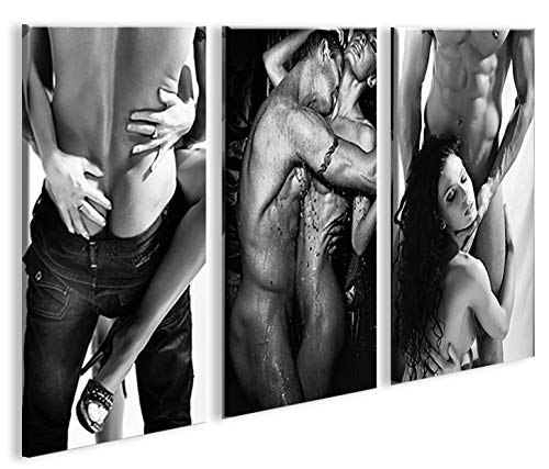islandburner Bild Bilder auf Leinwand Erotic Shades of Grey Akt XXL Poster Leinwandbild Wandbild Dekoartikel Wohnzimmer Marke von islandburner