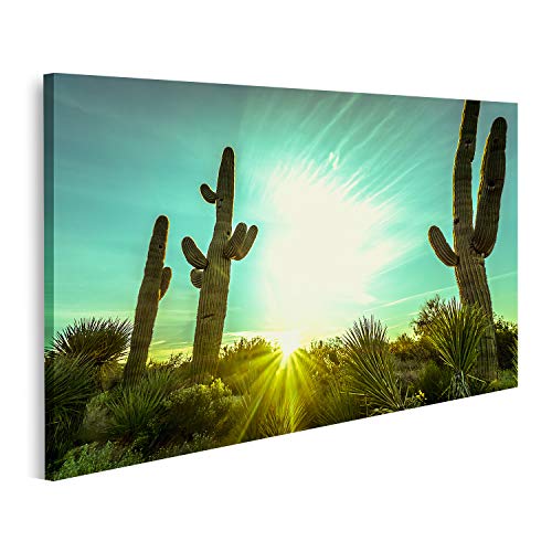 islandburner Bild auf Leinwand Arizona Wüste Kaktus Baum Landschaft Bilder Wandbilder Poster GAWB-1K von islandburner
