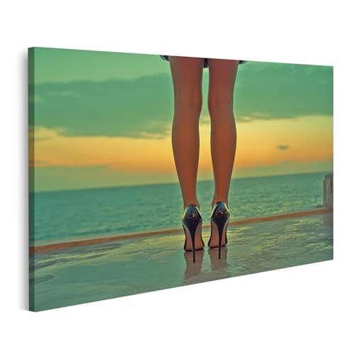 islandburner Bild auf Leinwand Beine und High Heels am Meeresuntergang Bilder Wandbilder Poster islandburner Bild auf Leinwand Beine und High Heels am Meeresuntergang Bilder Wandbilder Poster von islandburner