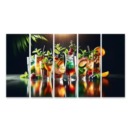 islandburner Bild auf Leinwand Bunte Erfrischungsgetraenke mit Obst und Kraeutern auf einem Tisch Bilder Wandbilder Poster islandburner Bild auf Leinwand Bunte Erfrischungsgetraenke mit Obst und Kraeutern auf einem Tisch Bilder Wandbilder Poster von islandburner