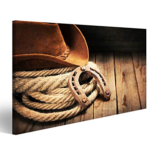 islandburner Bild auf Leinwand Cowboy Wandbild Poster Kunstdruck Bilder von islandburner