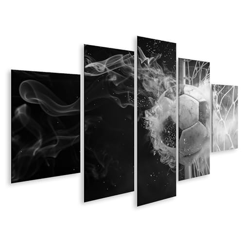 islandburner Bild auf Leinwand Dramatisches Schwarz Weiß Bild eines Fußballs der EIN Netz durchbohrt Konzeptkunst Sportthemen Bilder Wandbilder Poster islandburner Bild auf Leinwand Dramatisches Schwarz Weiß Bild eines Fußballs der EIN Netz durchbohrt Konzeptkunst Sportthemen Bilder Wandbilder Poster von islandburner