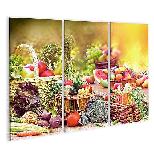 islandburner Bild auf Leinwand Frisches Bio Obst Und Gemüse Küchenbild Bilder Wandbilder Poster islandburner Bild auf Leinwand Frisches Bio Obst Und Gemüse Küchenbild Bilder Wandbilder Poster von islandburner