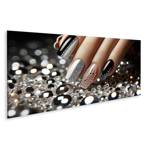 islandburner Bild auf Leinwand Funkelnde Eleganz In Schwarz Weiß Maniküre Nagelstudio Beauty Nails Bilder Wandbild Poster islandburner Bild auf Leinwand Funkelnde Eleganz In Schwarz Weiß Maniküre Nagelstudio Beauty Nails Bilder Wandbild Poster von islandburner