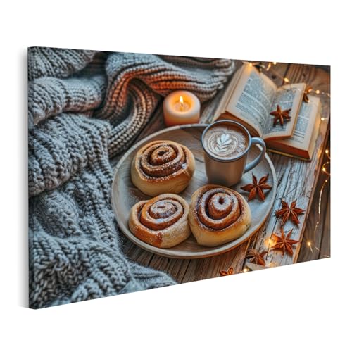 islandburner Bild auf Leinwand Gemütliche Winterszene Zimtschnecken Kerzen Kiefer Zimtschnecken auf Holztablett neben Kerzen Bilder Wandbilder Poster islandburner Bild auf Leinwand Gemütliche Winterszene Zimtschnecken Kerzen Kiefer Zimtschnecken auf Holztablett neben Kerzen Bilder Wandbilder Poster von islandburner