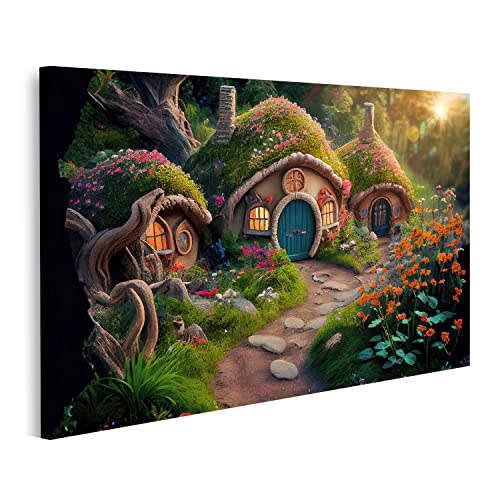 islandburner Bild auf Leinwand Hobbit Häuser Fantasy Wald Märchen Haus Bedecktes Gras Magisches Holz Sonnenunte Bilder Wandbilder Poster IUXN-1P islandburner Bild auf Leinwand Hobbit Häuser Fantasy Wald Märchen Haus Bedecktes Gras Magisches Holz Sonnenunte Bilder Wandbilder Poster IUXN-1P von islandburner