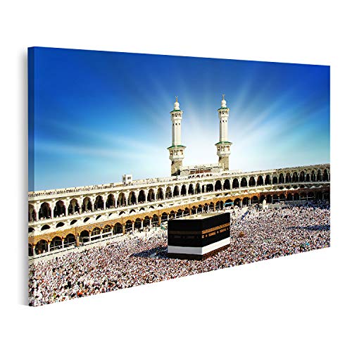 islandburner Bild auf Leinwand Kaaba Mekka Saudi-Arabien 2 Bilder Drucke für Wohnzimmer Büro von islandburner