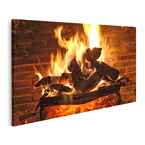 islandburner Bild auf Leinwand Kamin Bilder Wandbilder Poster HRIJ-1P von islandburner