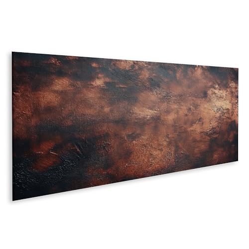 islandburner Bild auf Leinwand Kupfer Bronze Rostig Textur Gold Tapete Ai Generieren Bilder Wandbilder Poster von islandburner