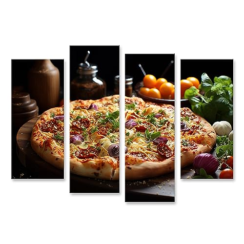 islandburner Bild auf Leinwand Lecker Käsig Italienisch Pizza Tisch Fertig Zum Essen Gastro für Pizzeria Küche Bilder Wandbilder Poster JDWH-4erP islandburner Bild auf Leinwand Lecker Käsig Italienisch Pizza Tisch Fertig Zum Essen Gastro für Pizzeria Küche Bilder Wandbilder Poster JDWH-4erP von islandburner