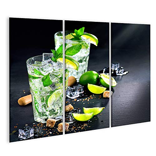 islandburner Bild auf Leinwand Mojito Cocktail Auf Einem Tisch Sommercocktail Mit Rum Limetten Minze Eiswürfeln Bilder Wandbilder Poster islandburner Bild auf Leinwand Mojito Cocktail Auf Einem Tisch Sommercocktail Mit Rum Limetten Minze Eiswürfeln Bilder Wandbilder Poster von islandburner
