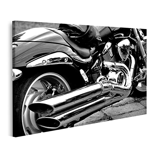 islandburner Bild auf Leinwand Motorrad Schwarz Weiß Fat Boy passend für Harley Hog Bilder Wandbilder Poster IRYQ-1P islandburner Bild auf Leinwand Motorrad Schwarz Weiß Fat Boy passend für Harley Hog Bilder Wandbilder Poster IRYQ-1P von islandburner