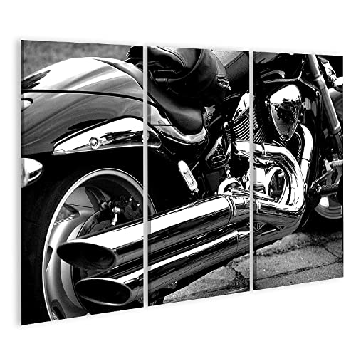 islandburner Bild auf Leinwand Motorrad Schwarz Weiß Fat Boy passend für Harley Hog Bilder Wandbilder Poster IRYQ-3P islandburner Bild auf Leinwand Motorrad Schwarz Weiß Fat Boy passend für Harley Hog Bilder Wandbilder Poster IRYQ-3P von islandburner