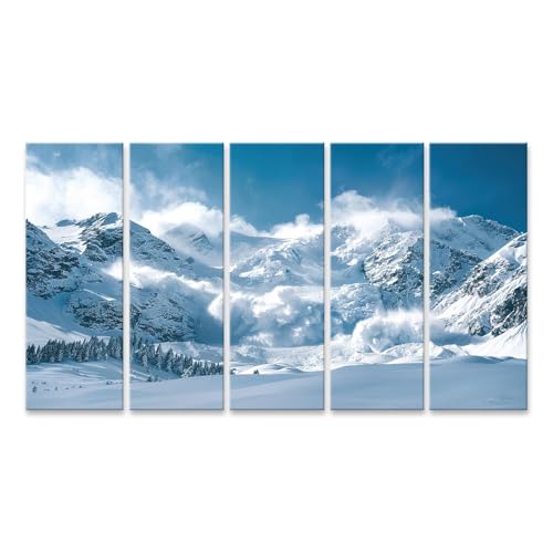 islandburner Bild auf Leinwand Riesige Lawinenabfahrt am Berg im Winterlandschaft der Natur Bilder Wandbilder Poster islandburner Bild auf Leinwand Riesige Lawinenabfahrt am Berg im Winterlandschaft der Natur Bilder Wandbilder Poster von islandburner