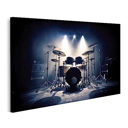 islandburner Bild auf Leinwand Schlagzeug Drum Set Stage Band Spot Lighting Spotlight Kinderzimmer Bilder Wandbilder Poster JBYU-1P von islandburner