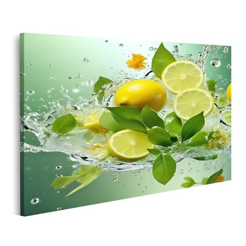 islandburner Bild auf Leinwand Zitronen Minzwasser spritzt Tropfen Küchenbild für Küche Bilder Wandbilder Poster islandburner Bild auf Leinwand Zitronen Minzwasser spritzt Tropfen Küchenbild für Küche Bilder Wandbilder Poster von islandburner