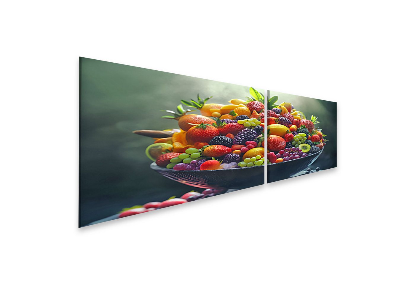 islandburner Leinwandbild, Farbenfrohe Schale mit frischem Obst islandburner Leinwandbild, Farbenfrohe Schale mit frischem Obst von islandburner