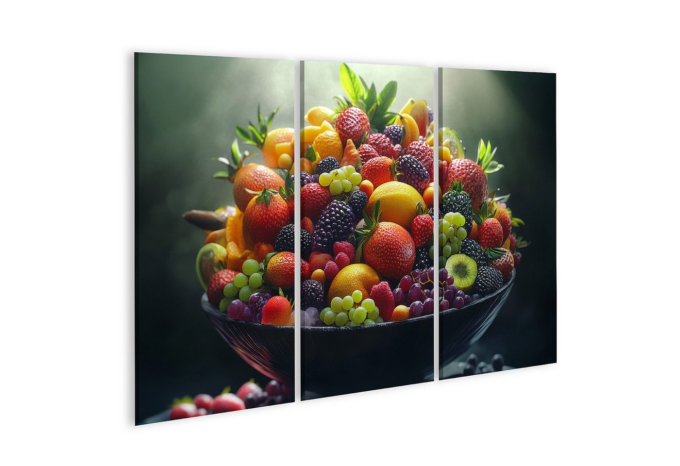 islandburner Leinwandbild, Farbenfrohe Schale mit frischem Obst islandburner Leinwandbild, Farbenfrohe Schale mit frischem Obst von islandburner