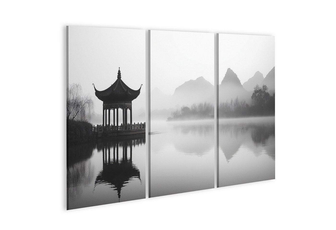 islandburner Leinwandbild, Nebeliger Morgen am chinesischen Pavillon islandburner Leinwandbild, Nebeliger Morgen am chinesischen Pavillon von islandburner